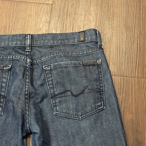 RARE 7 FOR ALL MANKIND SKULL-CUFFED LOWRISE CAPRI SZ 28 - Picture 12 of 12